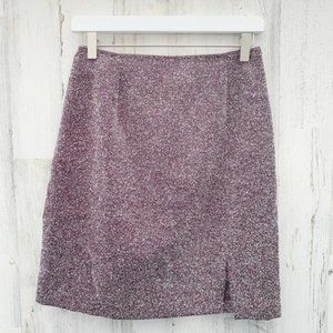 Vintage 90s Grunge Purple Black Speckled Pencil Mini Skirt
